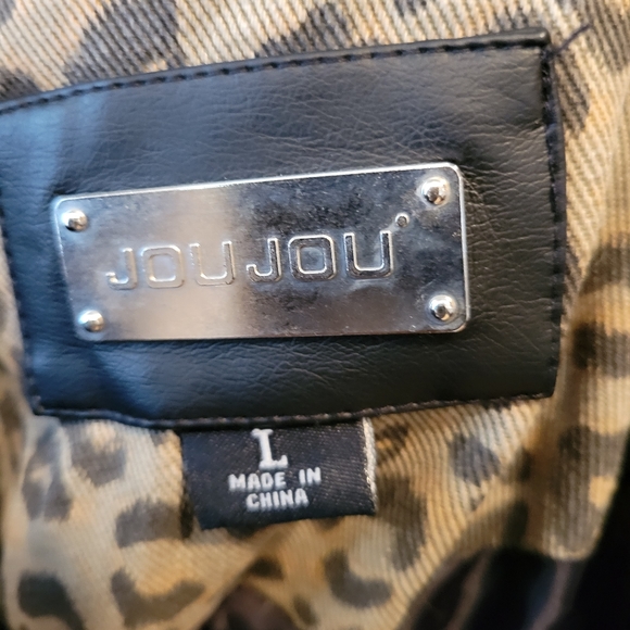 LEOPARD PRINT DENIM JACKET - Picture 5 of 6